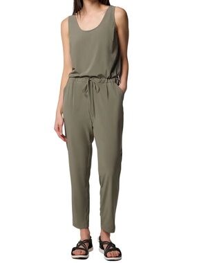 Columbia Olive Green Sleeveless tank Drawstring Jumpsuit
